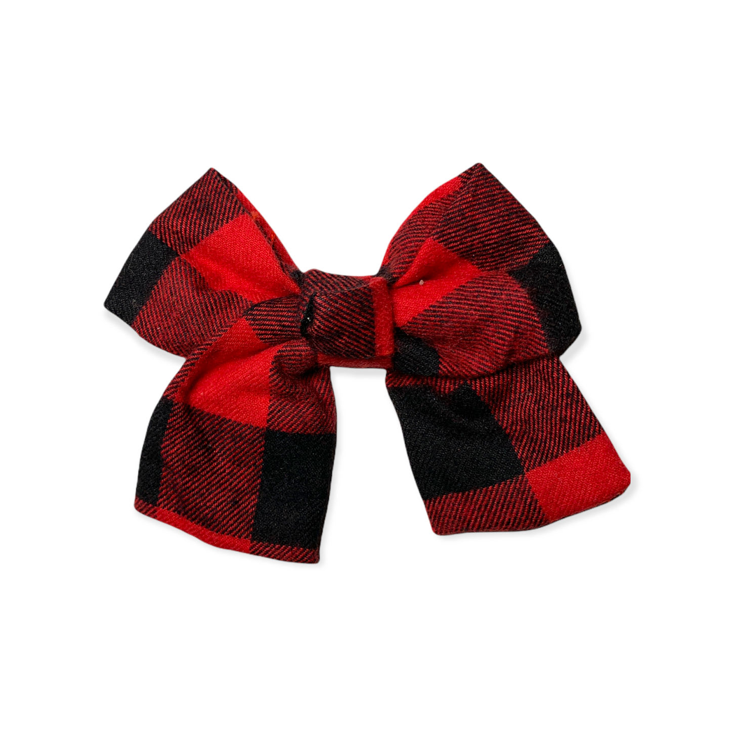 Cotton Plaid Puppy Bow