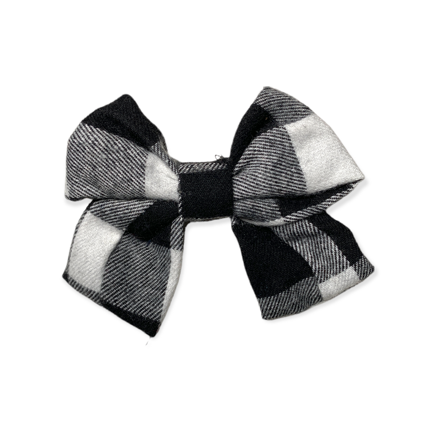Cotton Plaid Puppy Bow