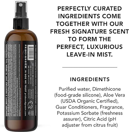 The Leave In Detangling Spray by Pride + Groom